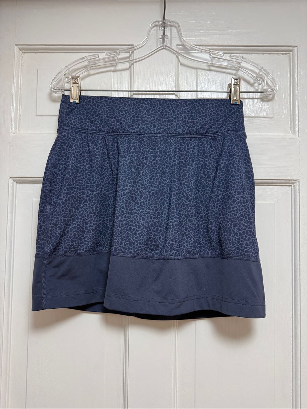 Columbia Navy Blue Patterned Athletic/Tennis Skort-XS